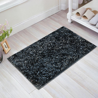 HOMADORN Polyester Floor Mat(Grey, Medium)