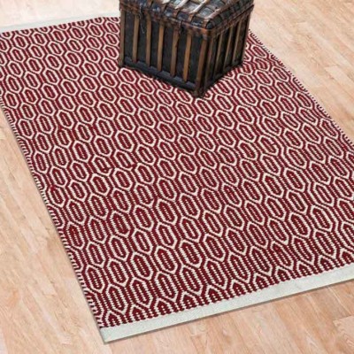 The Home Talk Multicolor Cotton Area Rug(2 ft,  X 3 ft, Square)