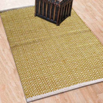 The Home Talk Multicolor Cotton Area Rug(2 ft,  X 3 ft, Square)