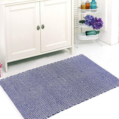 The Home Talk Multicolor Cotton Area Rug(2 ft,  X 4 ft, Rectangle)