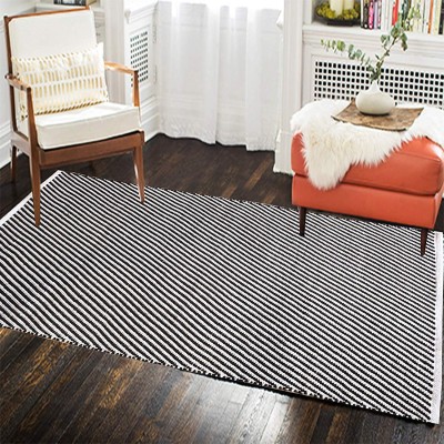 The Home Talk Multicolor Cotton Area Rug(2 ft,  X 5 ft, Rectangle)