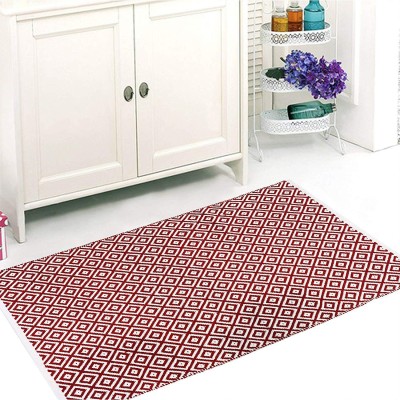 The Home Talk Multicolor Cotton Area Rug(2 ft,  X 4 ft, Rectangle)