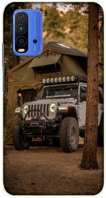 iprinto Back Cover for Mi Redmi 9 Power jeep Rubicon jeep Back Cover(Green, Dual Protection, Silicon, Pack of: 1)