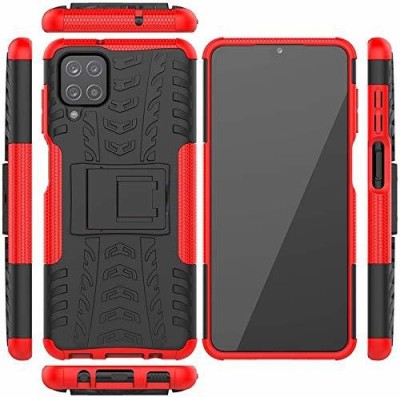 Elica Bumper Case for Samsung Galaxy A12(Red, Shock Proof, Pack of: 1)