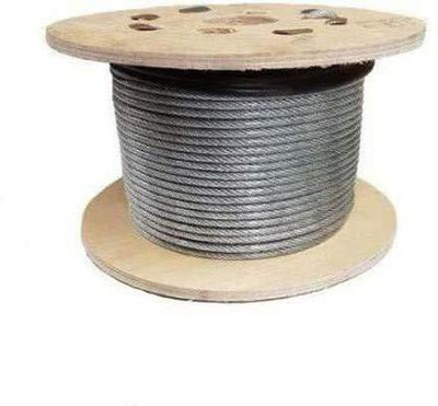 MTU ONLINE STORE GYM MACHINE WIRE CABLE (6MM 30 MTR) TRANCEPARENT Climbing Pulley(Silver)