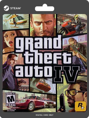 GTA 4 ( GTA video Game ) Computer(Code in the Box - for PC)