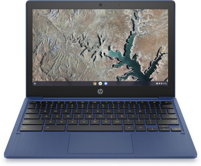 HP Chromebook MT8183 - (4 GB/64 GB EMMC Storage/Chrome OS) 11A-NA0002MU Chromebook (11.6 inch, Indigo Blue, 1.07 kg)