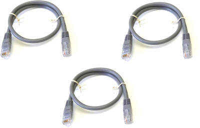 RIVER FOX PATCH CABLE GREY 1.5M 300 Mbps Data Card ,Calls not Supported(Grey)