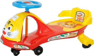 evohome Panda tiger car Senior Swing Car Magic Car Kids Car Ride On for Kids Toys with Music and Lights for Boys/ Girls Ride On Toy Car Drive Age from 2 Years Weight Capacity 72 Kg Magic Car Scooter Non Battery Operated Ride On  (Red)