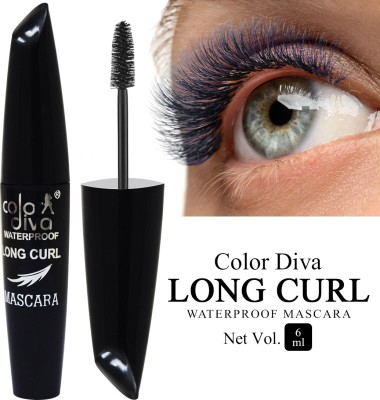 Color Diva Eye Mascara, Water Resistant, Long-Lasting, Shade-104 6 ml(Black)