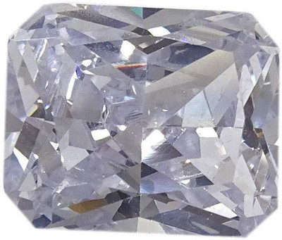 Sahiba Gems White Cut Natural Cubic Zirconia Gemstone(10.25 carat)