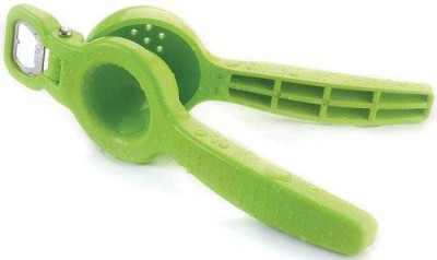 BadiWal Plastic Lemon squeezer with bottle opener plastic for kitchen, Hand Juicer/Lemon Juicer ( made of high quality ABS materials,Heavy duty Unbreakable Body,Opener stainless Steel Blade,Easy To Use & Clean,FUNCTIONALLY EASY 2 in 1 LEMON SQUEEZER WITH BOTTLE OPENER. Hand Juicer(Green)