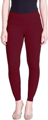 MEZZARIA FASHION Ankle Length Ethnic Wear Legging(Maroon, Solid)