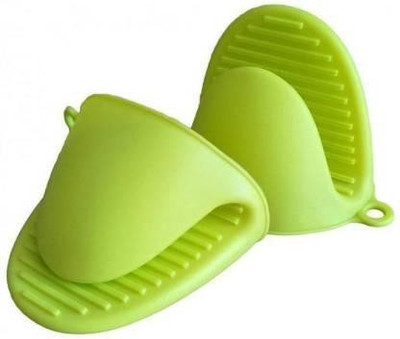 NAYSSA Light Green Silicon Kitchen Linen Set(Pack of 2)