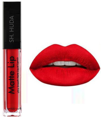 Sh.Huda Ultra Smooth Matte Me Liquid Lipstick(Red, 6 ml)
