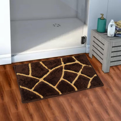 SWAGAT Polyester Door Mat(Coffee&Brige, Medium)