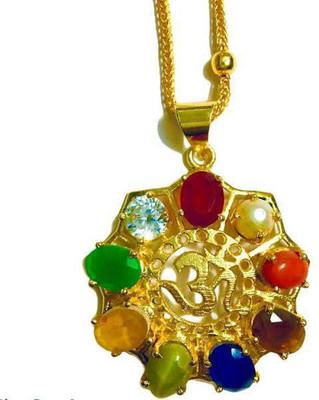 Udgo Gold-plated Alloy, Stone Pendant
