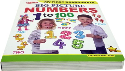 My First Board Book Big Picture Numbers 1 To 100 Learning Book For Kids(Board, Kamal)