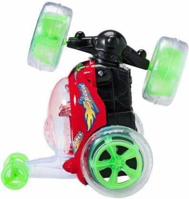 HREYANSH COLLECTION Full Functional with 360 Degree Rotater/Multi light/ Remote Control/Many Stunt Round Car for Kids(Multicolor)