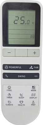 Ehop Compatible Remote Control for  Air Conditioner with Swing FUNCTION VE-227 Blue star Remote Controller(White)
