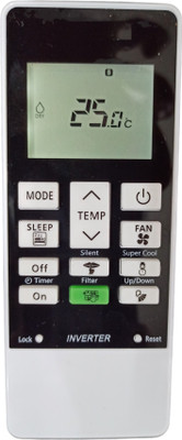 Ehop Compatible Remote Control for Inverter AC VE-168D Hitachi Remote Controller(White black)