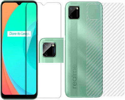NEMIZI Front and Back Screen Guard for Realme C25(Pack of 1)