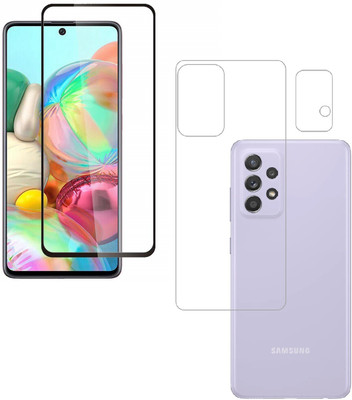 Vatsin Front and Back Tempered Glass for Samsung Galaxy F22(Pack of 3)