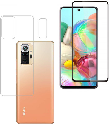 Ten To 11 Front and Back Tempered Glass for Redmi Note 10 Pro Max(Pack of 3)