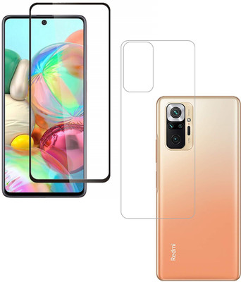 Vatsin Front and Back Tempered Glass for Redmi Note 10 Pro Max(Pack of 2)