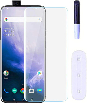 VZZR Tempered Glass Guard for OnePlus 7 Pro, OnePlus 7T Pro - UV Tempered Glass Advanced Borderless Design(Pack of 1)