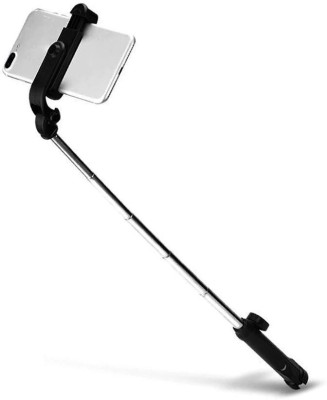 Casa Tech Selfie Stick With Remote Bluetooth Selfie Stick(Black, Remote Included)