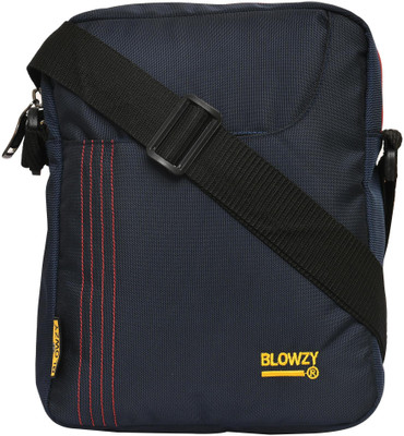 Blowzy Bags Blue, Red Sling Bag Stitchwell Cross Body Sling Bag - Shoulder Side Bag - Multipurpose - 10 inch Tablet/iPad Sling Bag (Dark Grey)
