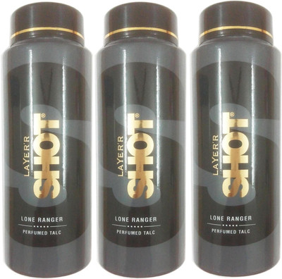 LAYER'R Shot lone ranger perfumed talc (100 gm)(3 Pcs)(3 x 100 g)