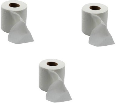 PVA 2 Ply Soft Toilet Tissue Paper Rolls (Pack of 3) Toilet Paper Roll Toilet Paper Roll(2 Ply, 151 Sheets)