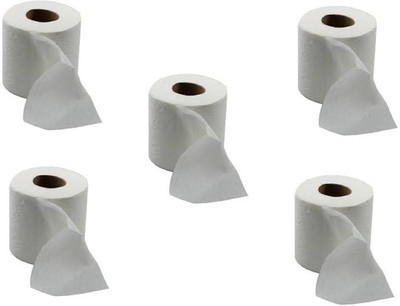Sheenuu 2 Ply Soft Toilet Tissue Paper Rolls (Pack of 5) Toilet Paper Roll Toilet Paper Roll(2 Ply, 223 Sheets)