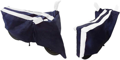 PVSTAR Two Wheeler Cover for Royal Enfield(Bullet 500, Blue, White)