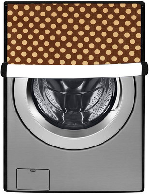 Nitasha Front Loading Washing Machine  Cover(Width: 62 cm, maroon, yellow)