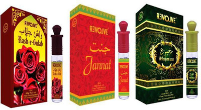 Revolve RASH E GULAB & JANNAT & MAJMUA Floral Attar(Natural)