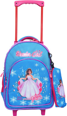 Indian Riders Wonder girl School Kids Bag with pencil_box, bag- 16 Inches- Queen Pink School Bag Trolley Bag Waterproof Trolley (BLUE, 20 L) Waterproof Trolley(Blue, 20 L)