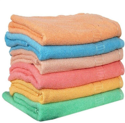 VORDVIGO Cotton 200 GSM Hand Towel Set(Pack of 6)