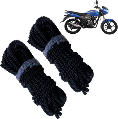 Pious Bike Crash Guard Black Rope 11 Meter Long Set Of 2 ForDiscover_RBLKCP82(Bajaj)