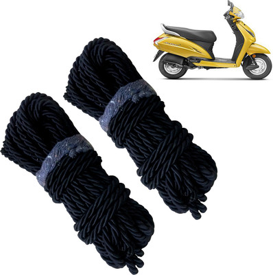 Pious Bike Crash Guard Black Rope 11 Meter Long Set Of 2 ForActiva 5G_RBLKCP302(Honda)