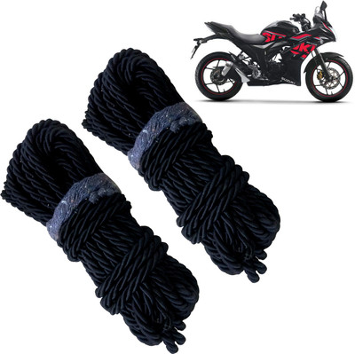 Pious Bike Crash Guard Black Rope 11 Meter Long Set Of 2 ForGixxer SF 2018_RBLKCP289(Suzuki)