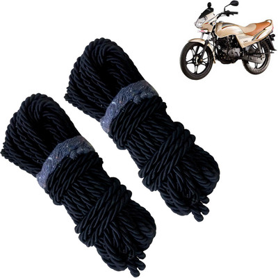 Pious Bike Crash Guard Black Rope 11 Meter Long Set Of 2 ForFreedom_RBLKCP184(Universal For Bike)
