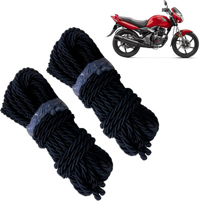 Pious Bike Crash Guard Black Rope Set Of 2 ForCB Unicorn_RBLKCP147(Honda)