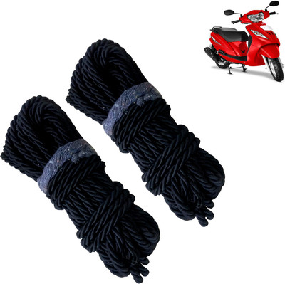 Pious Bike Crash Guard Black Rope 11 Meter Long Set Of 2 ForWego_RBLKCP248(TVS)