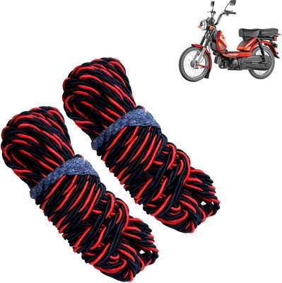 Pious Bike Crash Guard Red Rope 11 Meter Long Set Of 2 ForHeavy Duty Super XL_RRCS159(TVS)