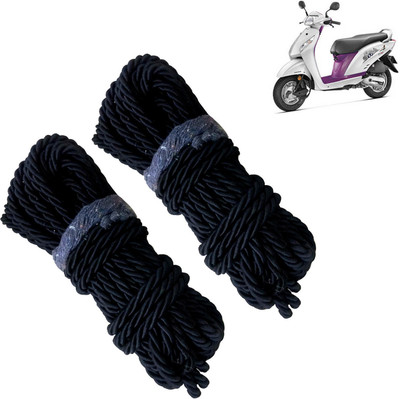 Pious Bike Crash Guard Black Rope 11 Meter Long Set Of 2 ForActiva i_RBLKCP139(Honda)