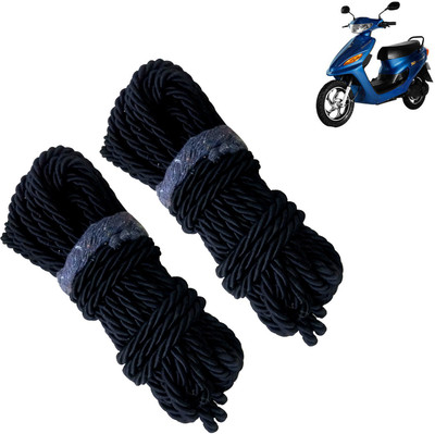 Pious Bike Crash Guard Black Rope 11 Meter Long Set Of 2 ForYo Electron_RBLKCP168(Universal For Bike)