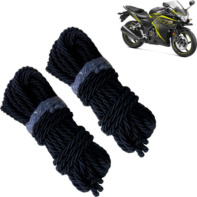 Pious Bike Crash Guard Black Rope 11 Meter Long Set Of 2 ForCBR250R 2018_RBLKCP293(Honda)